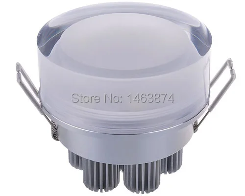 Free shipping 6W Acrylics Clear Round LED Ceiling Down Light Bulb Fixure Lamp Warm White/cool white 6x1W AC110-240