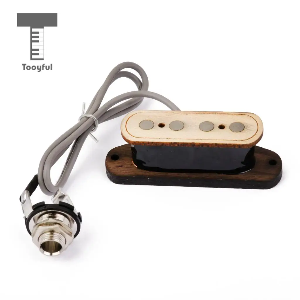 

Tooyful High Quality Single Coil Sized 4 String Bass Pickup Cigar Rosewood Box Guitar Accessories Music Stringed Replacement