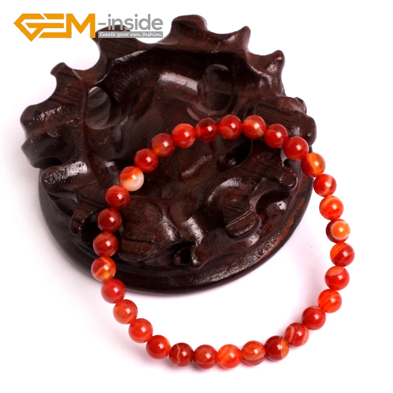 Красный Сардоникс браслет с агатами натуральный драгоценным камнем сделай сам