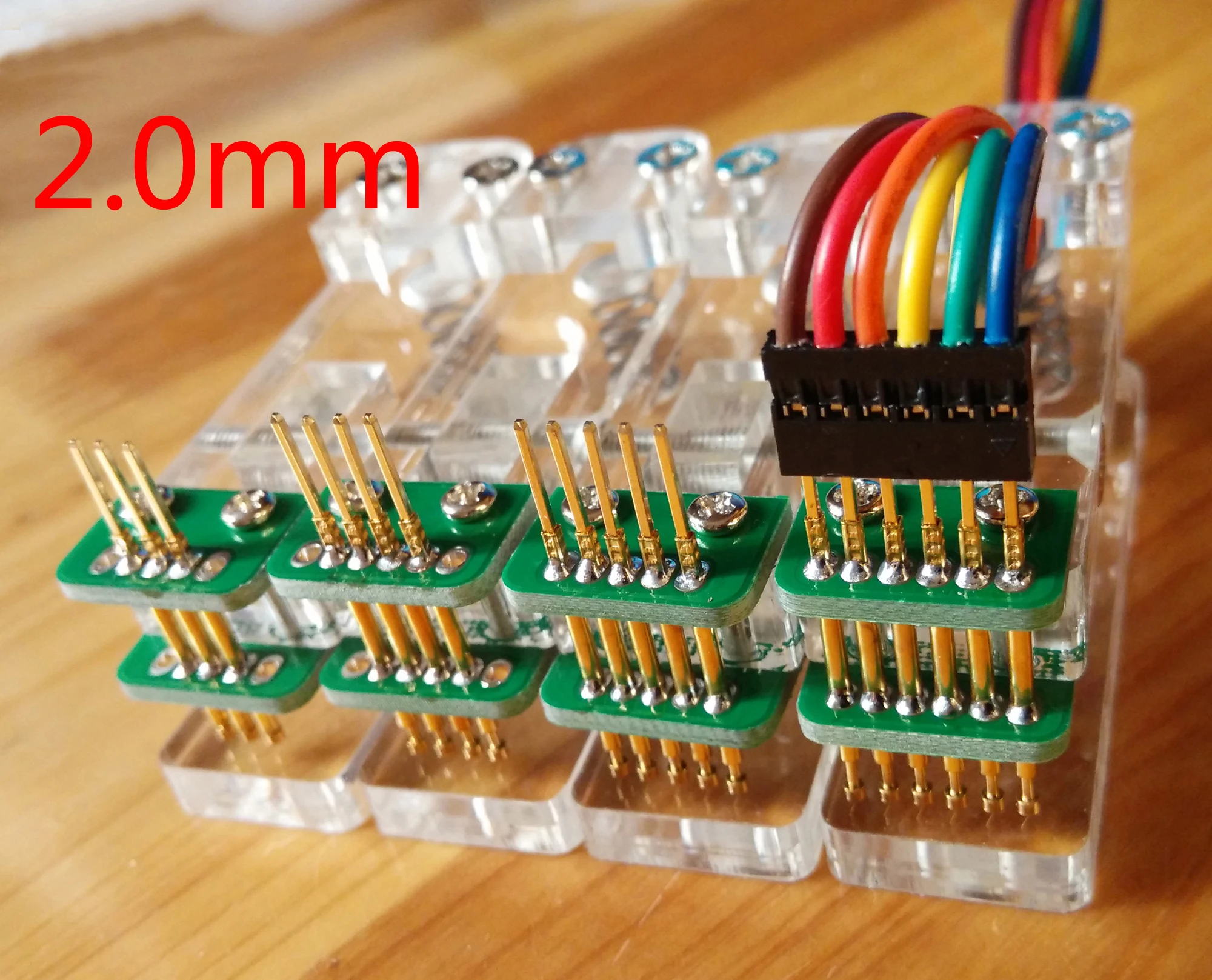 Тестовая стойка PCB зажим приспособление джиг зонд загрузки программы программирования ожога 2,54 2 1,27