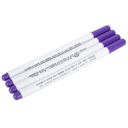 oneroom 4pcs Stitch Erasable Markers Soluble Cross Grommet Ink Fabric Marker Pens DIY Needlework Maker Pen Sewing 4 C | Дом и сад