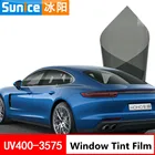 Пленка для окон SUNICE 0,5x2 м, черная нано-керамическая пленка, самоклеящаяся пленка для автомобиля, пленка для снижения тепла