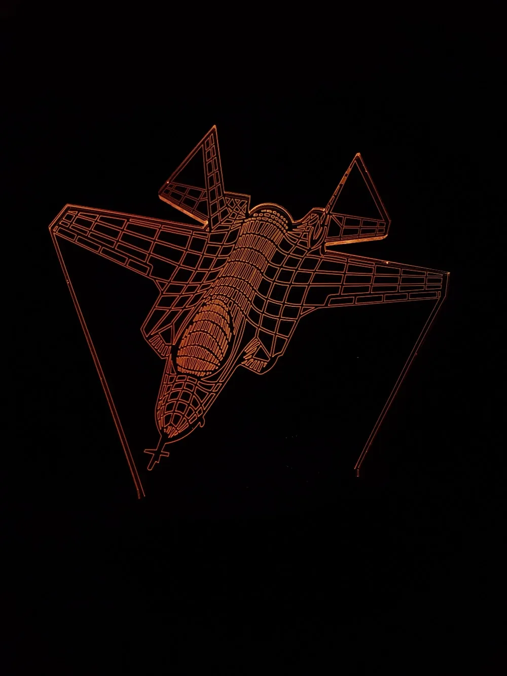 Крутой 3D самолет Ночник LED RC игрушка мальчик подарок воздушная война боец