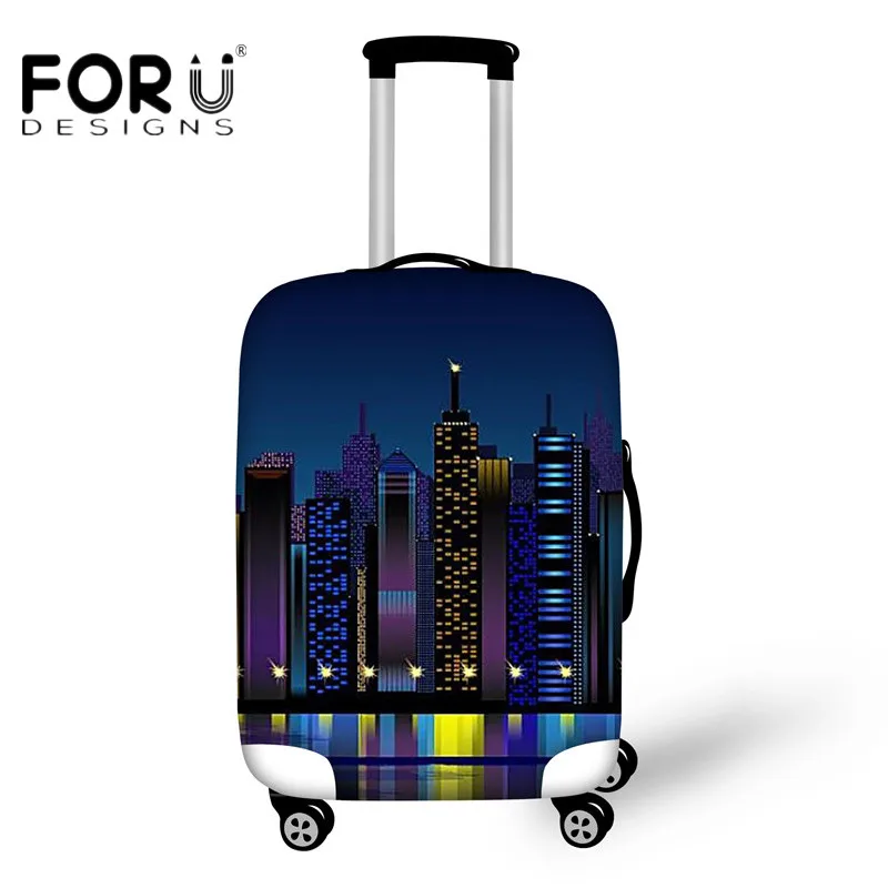 FORUDESIGNS Печать Путешествия багаж чехол для 18-30 дюймов тележка Водонепроницаемый Эластичный Чемодан стрейч толстый Чехол Чехлы - Цвет: H4287