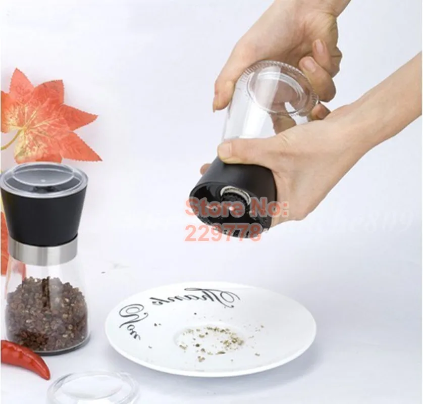 1 шт. Ручной стеклянный перец/Соль/трава/мельница для специй шлифовальный станок