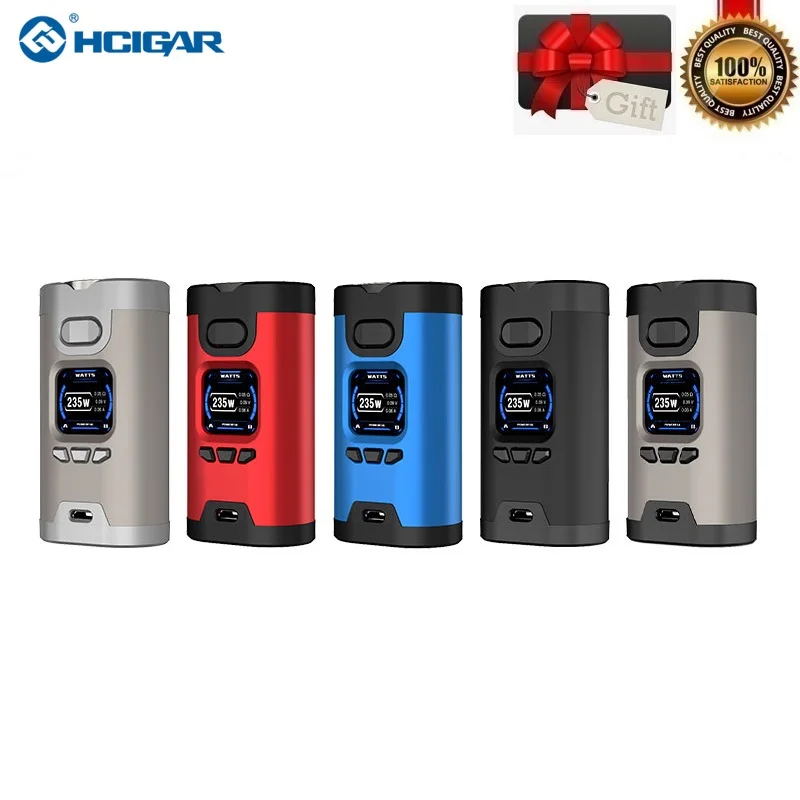 Оригинальный Hcigar Wildwolf 235 Вт бокс-мод TC Питание от двух аккумуляторов 18650 Towis XT235 чип