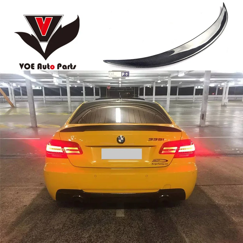 2005 2011 E92 эффективный стиль задний спойлер из углеродного волокна для BMW 3 серии Coupe