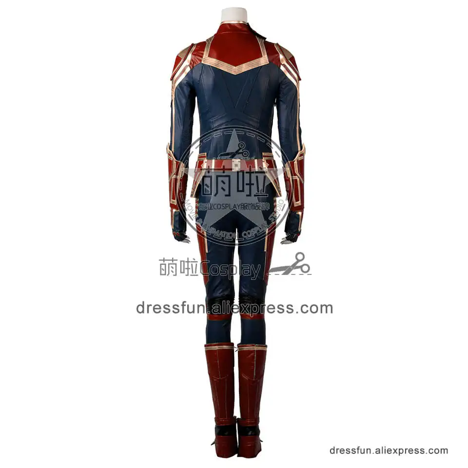 Капитан Марвел (фильм) косплей Костюм Униформа Хэллоуин наряд полный комплект