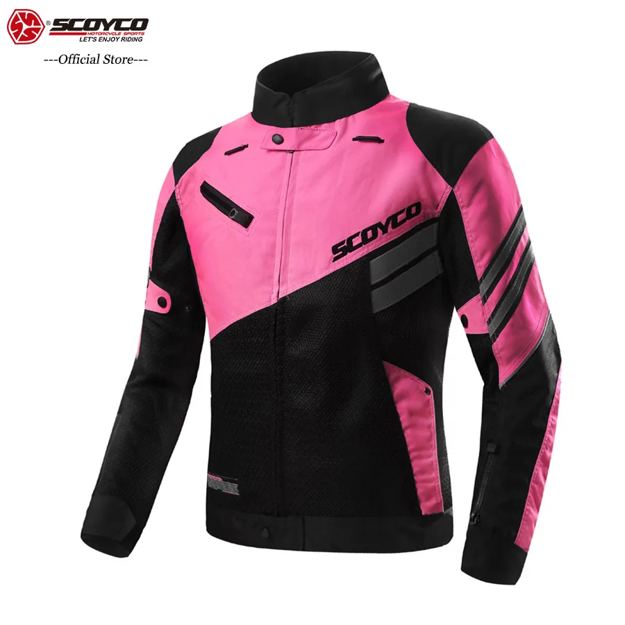 

Женская мотоциклетная куртка SCOYCO 21, защитная дышащая ударопрочная куртка для мотокросса MBX/MTB/ATV, аксессуары для верховой езды JK36W