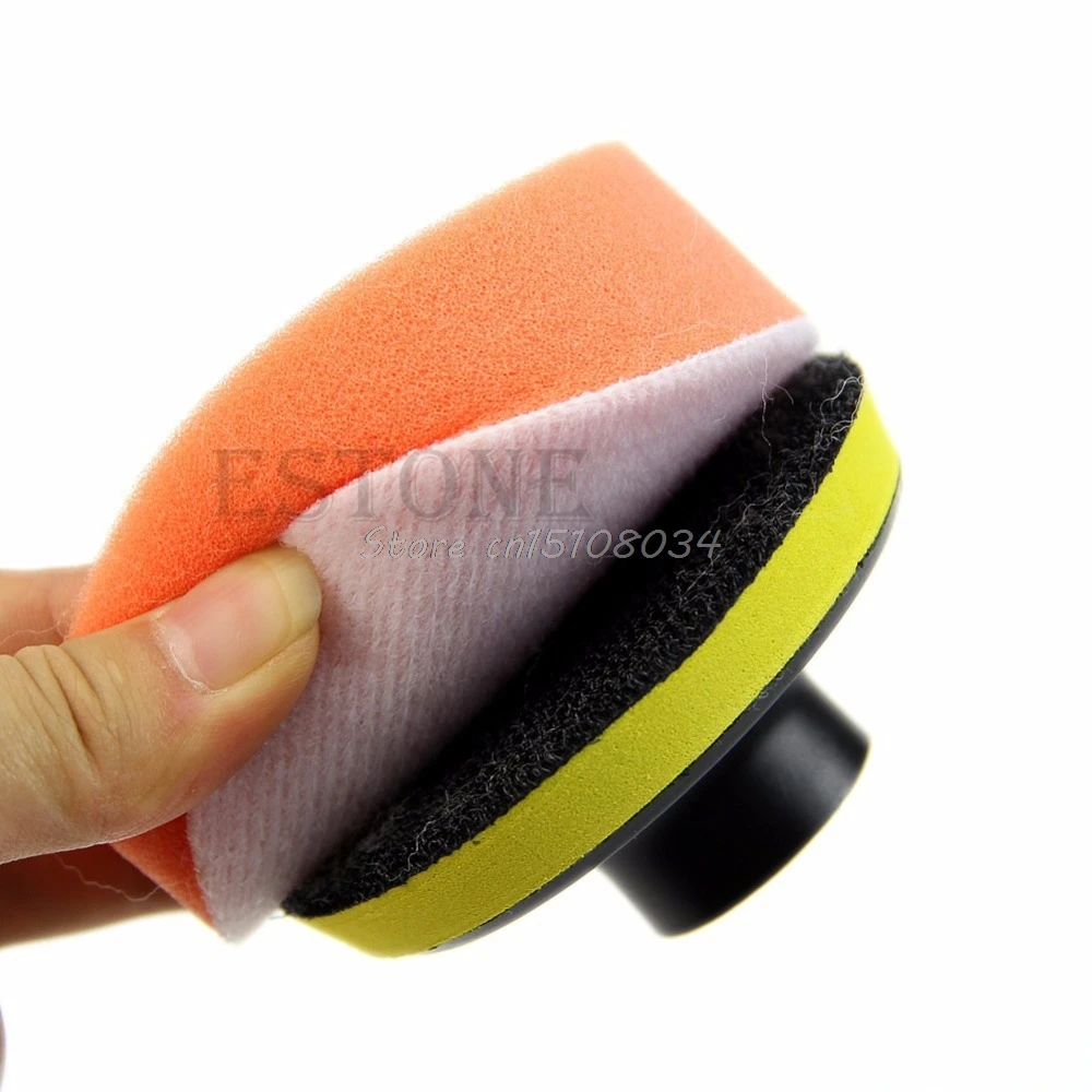 

7Pcs 3 inch Buffing Pad Auto Car Polishing Wheel Kit Buffer + M10 Drill Adapter S08 Wholesale&DropShip