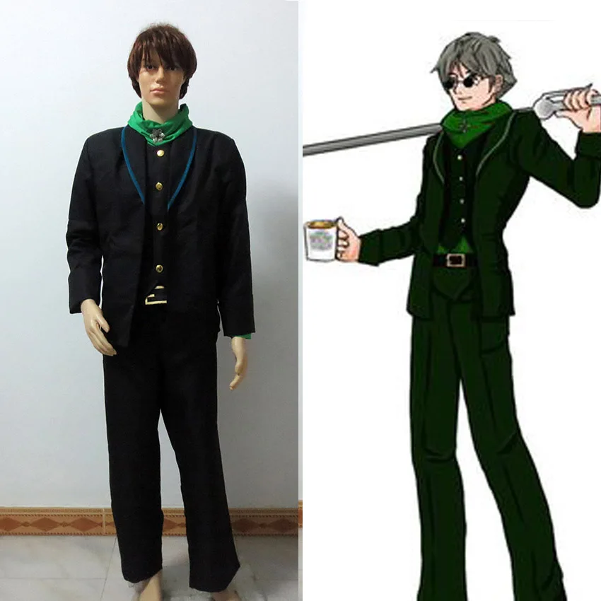 

RWBY Ozpin Косплей Костюм Хэллоуин униформа наряд Топ + жилет + футболка + брюки + шарф + ремень изготовленный на заказ
