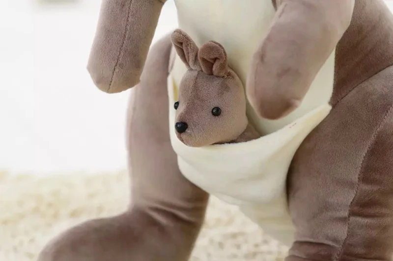 Прекрасный Медвежонок-кенгуру с детским кенгуру в пуансе мягкий плюшевый