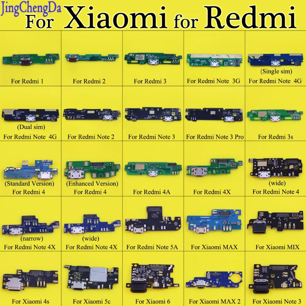 JCD Micro Dock Соединительная Плата usb зарядный порт гибкий кабель для Xiaomi для Redmi 1 2 3 3s 4 4X Note 3/3Pro Замена