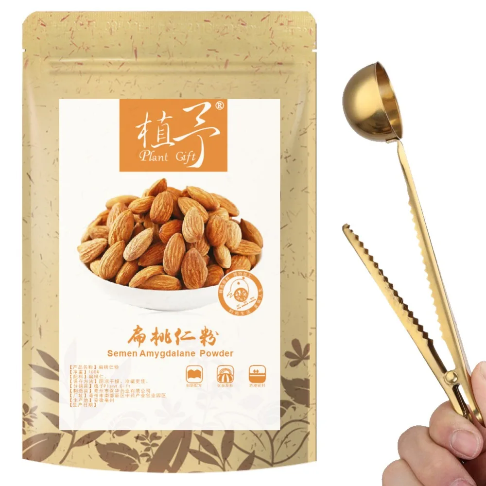

Pure Natural 100g Plant Almond / Semen Amygdalae Meal Powder Face Film Materials,It Has A Blood Circulation