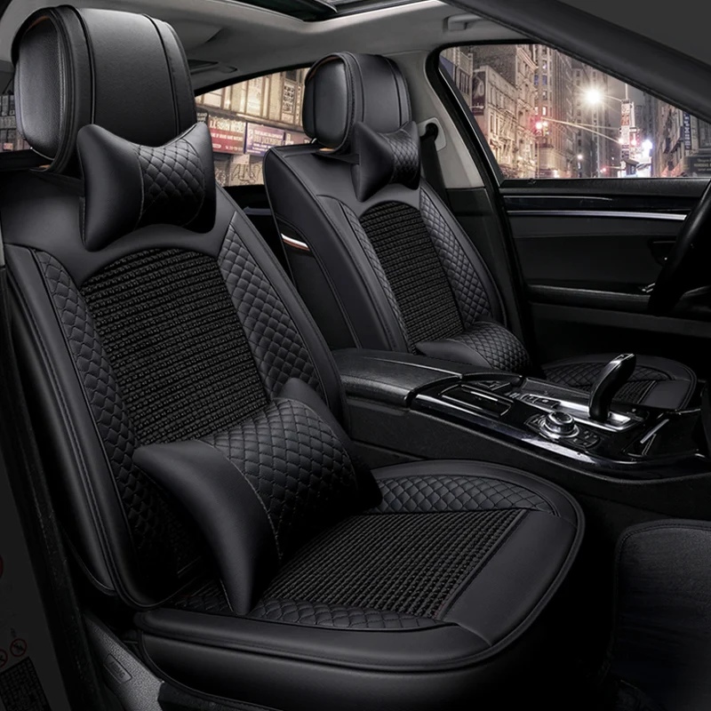 Кожаные универсальные чехлы для сидений автомобиля BORGWARD BX5 BX6 BX7 BXi7 защитное