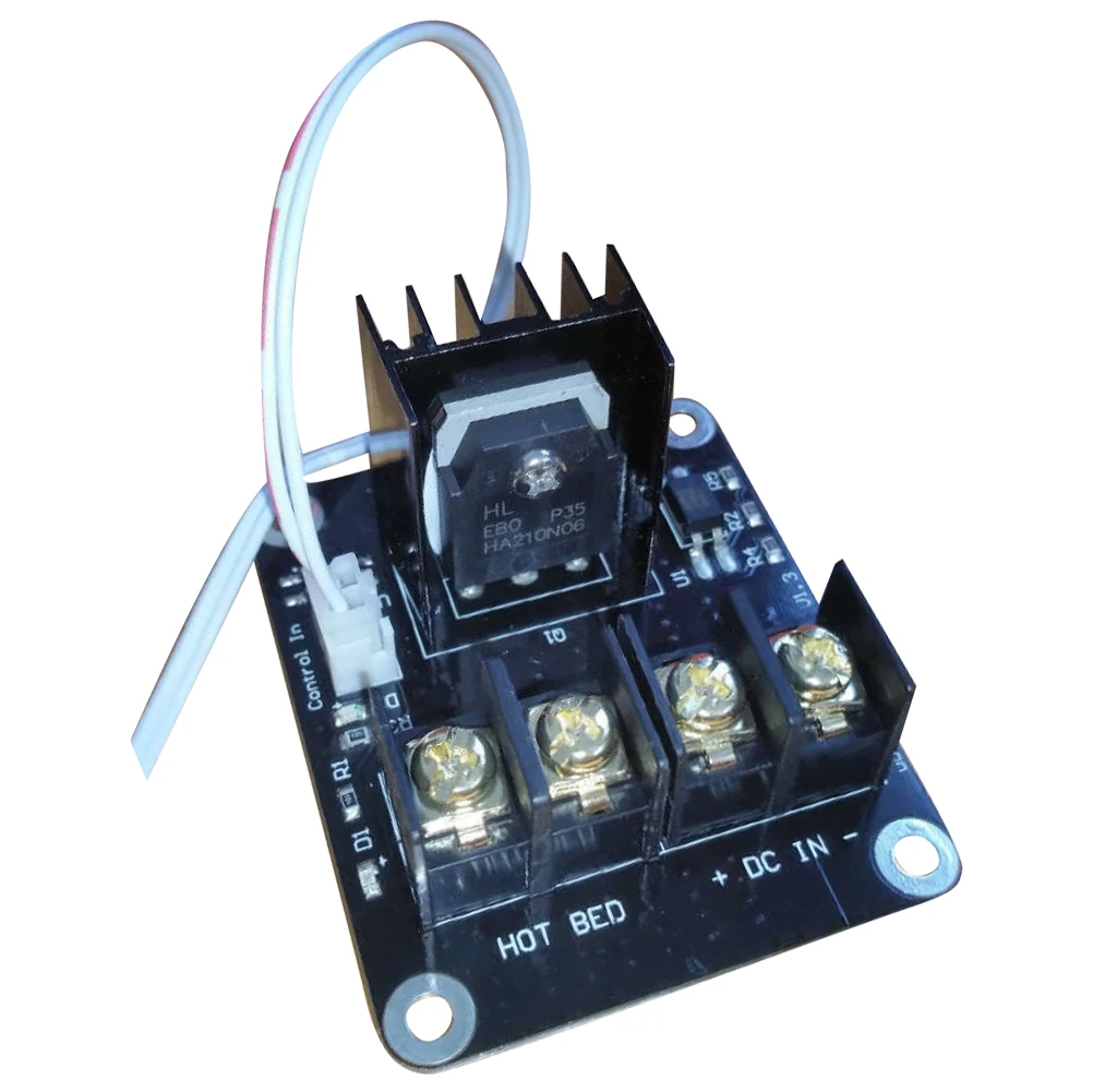 

Модуль расширения MOSFET для 3D принтера hotbed, с 2-контактным выводом Anet A8 A6 A2, черный