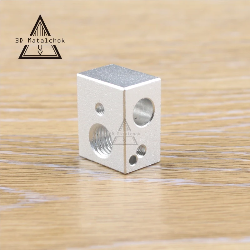 

Free shipping ! 1pcs MK10 Aluminium Heating Blocks M7 thread for MAKERBOT 2-generation M7 3D Printer Extruder