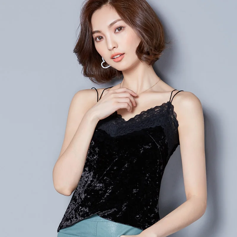 S 2XL осенне зимний элегантный тонкий сексуальный кружевной топ женский жилет