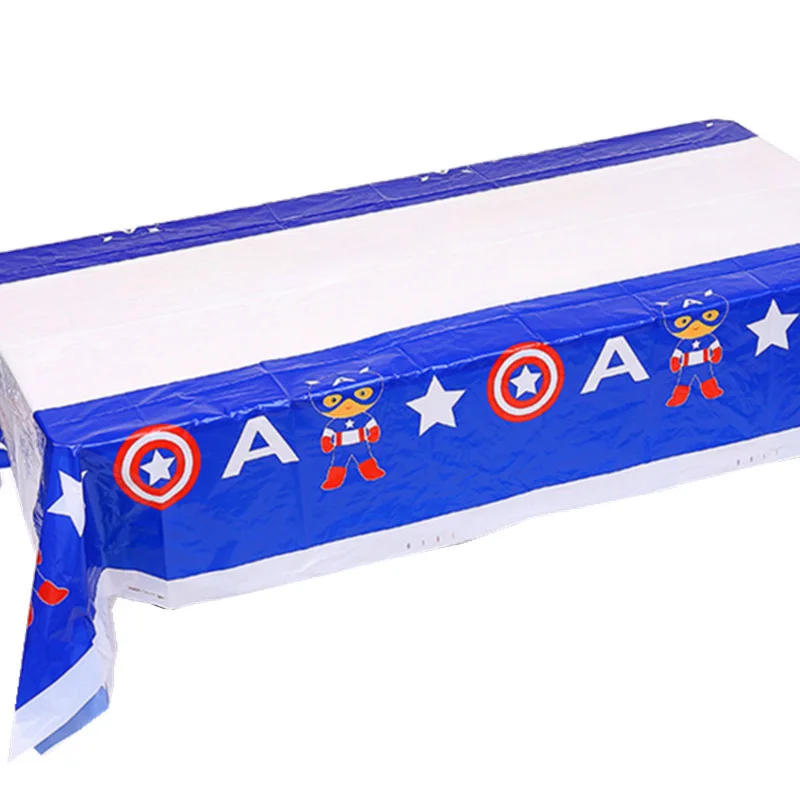 captain 132*220cm Lovely universe Planet Tablecloth Space astronaut party Disposable Table cover for happy Birthday Party Supplies - Цвет: captain