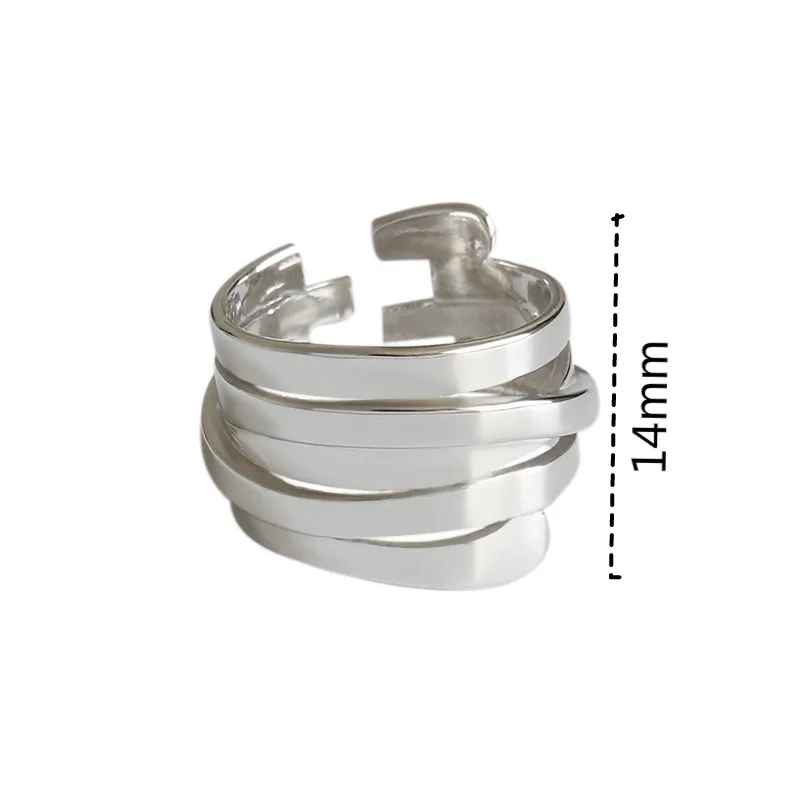 Женское многослойное Открытое кольцо Flyleaf стильное ювелирное изделие из