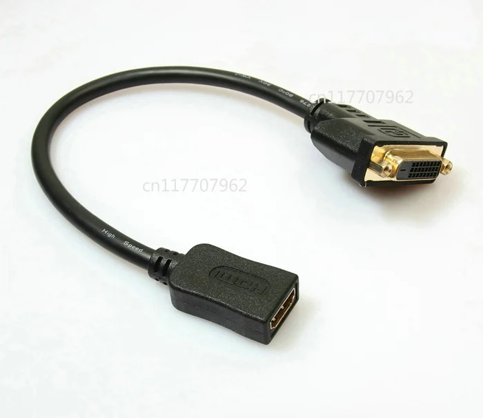Высококачественный DVI 24 + 1 штекер на hdmi гнездо V1.3C позолоченный Аудио Видео AV
