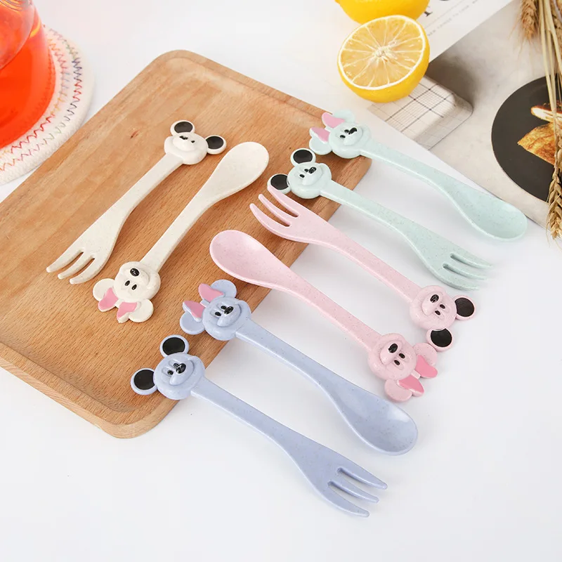 3 шт./компл. мультфильм детская посуда Младенческая еда блюда Пшеничная солома