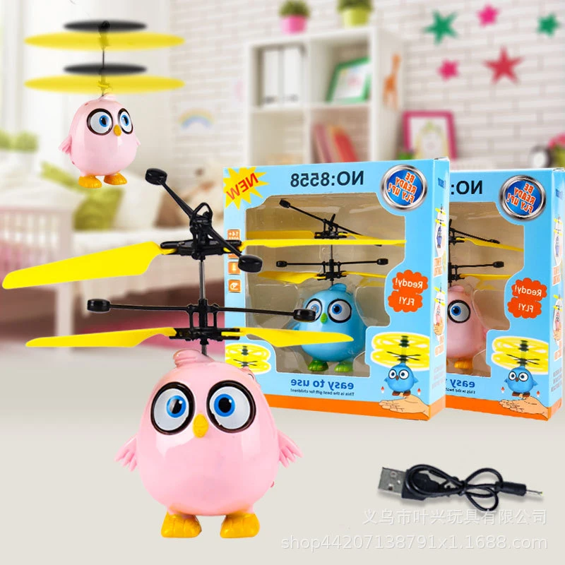 Светящиеся летающие Angry Bird рождественские новогодние игрушки для детей крылья