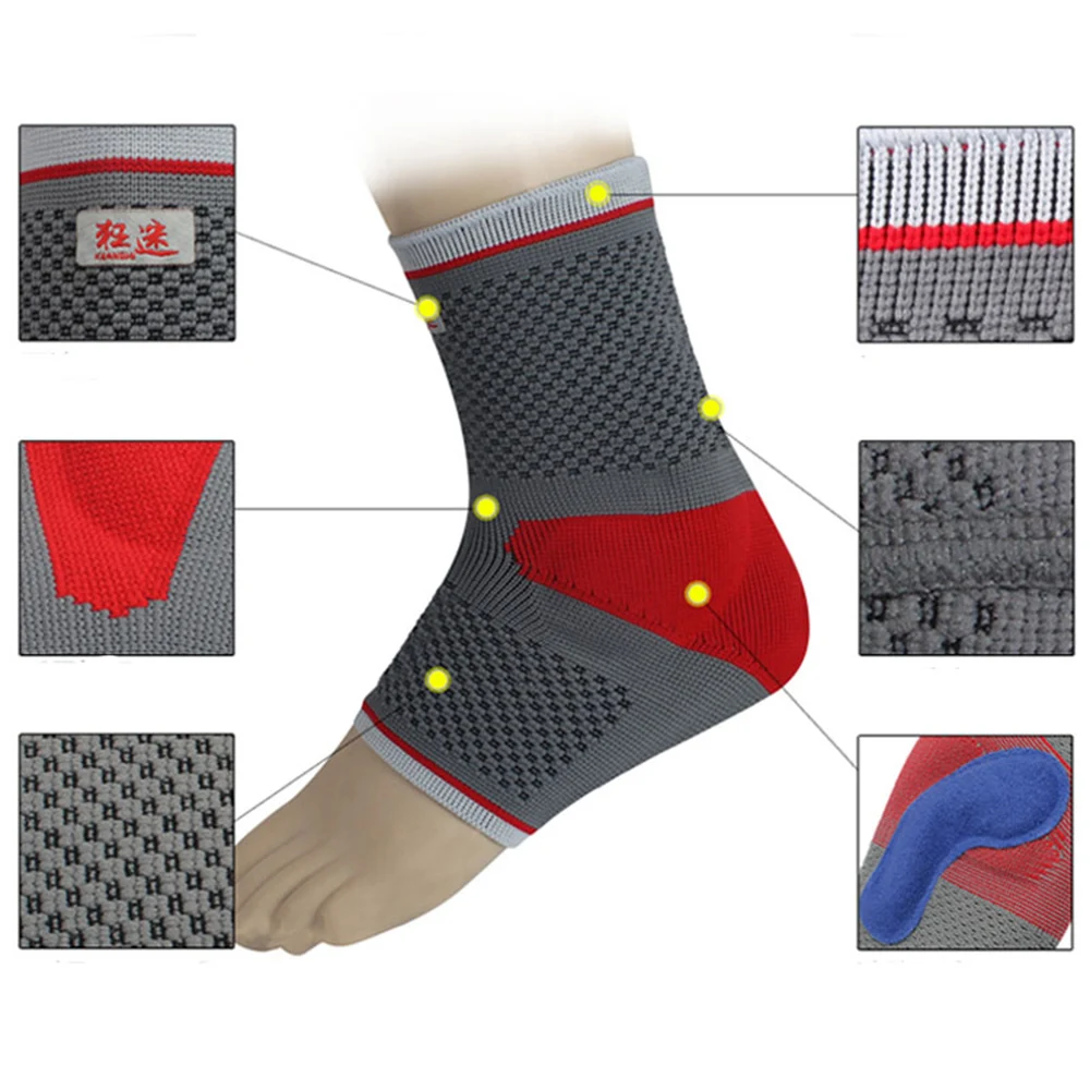 Kuangmi сжатия трикотажные ботильоны рукавом Поддержка ПОДОШВЕННЫЙ ФАСЦИИТ ног