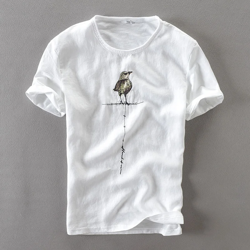 

New style Italy brand short-sleeved t shirt men summer white mens t-shirt embroidery fashion t shirts for men tops camiseta