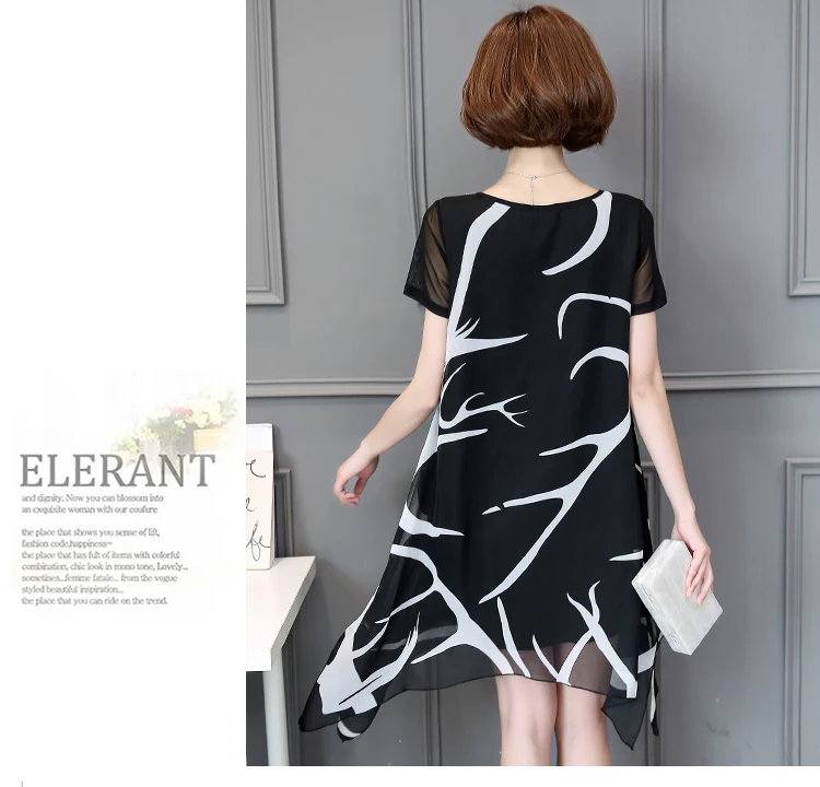 Шифоновое платье блузка повседневные стильные новые поступления женские топы 2017