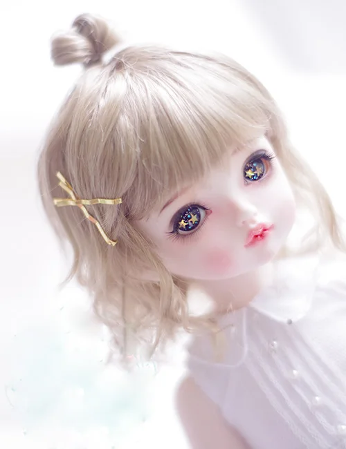 Парики для куклы BJD имитация молочного чайного коричневого мохера шарнирных