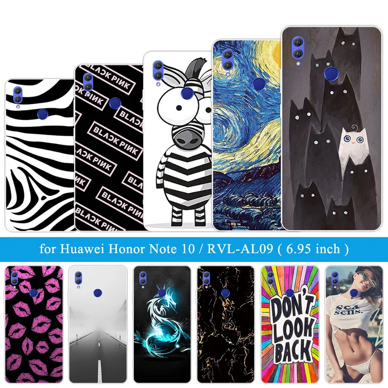 6 95 &quotчехол для Funda Huawei Honor Note 10 Ультратонкий силиконовый прозрачный чехол с