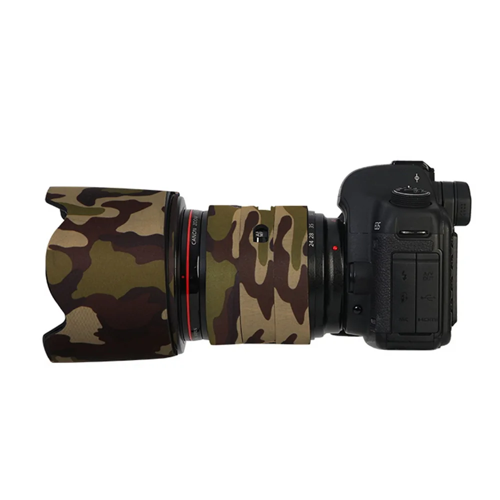 Selens Camera Lens Coat waterproof Rubber Cover Protective Case for canon 24-70F2.8L 24-70F2.8II Camouflage | Электроника