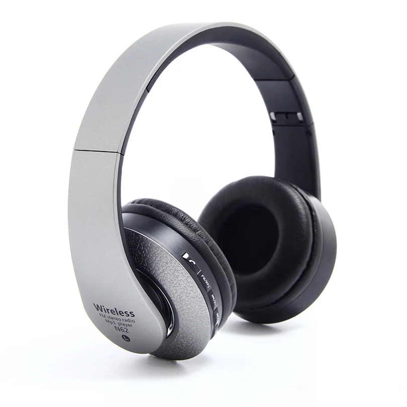 Aibesser best over ear bluetooth headphones simple design stereo HiFi FM radio 3.5mm AUX cordless earphone for game | Электроника