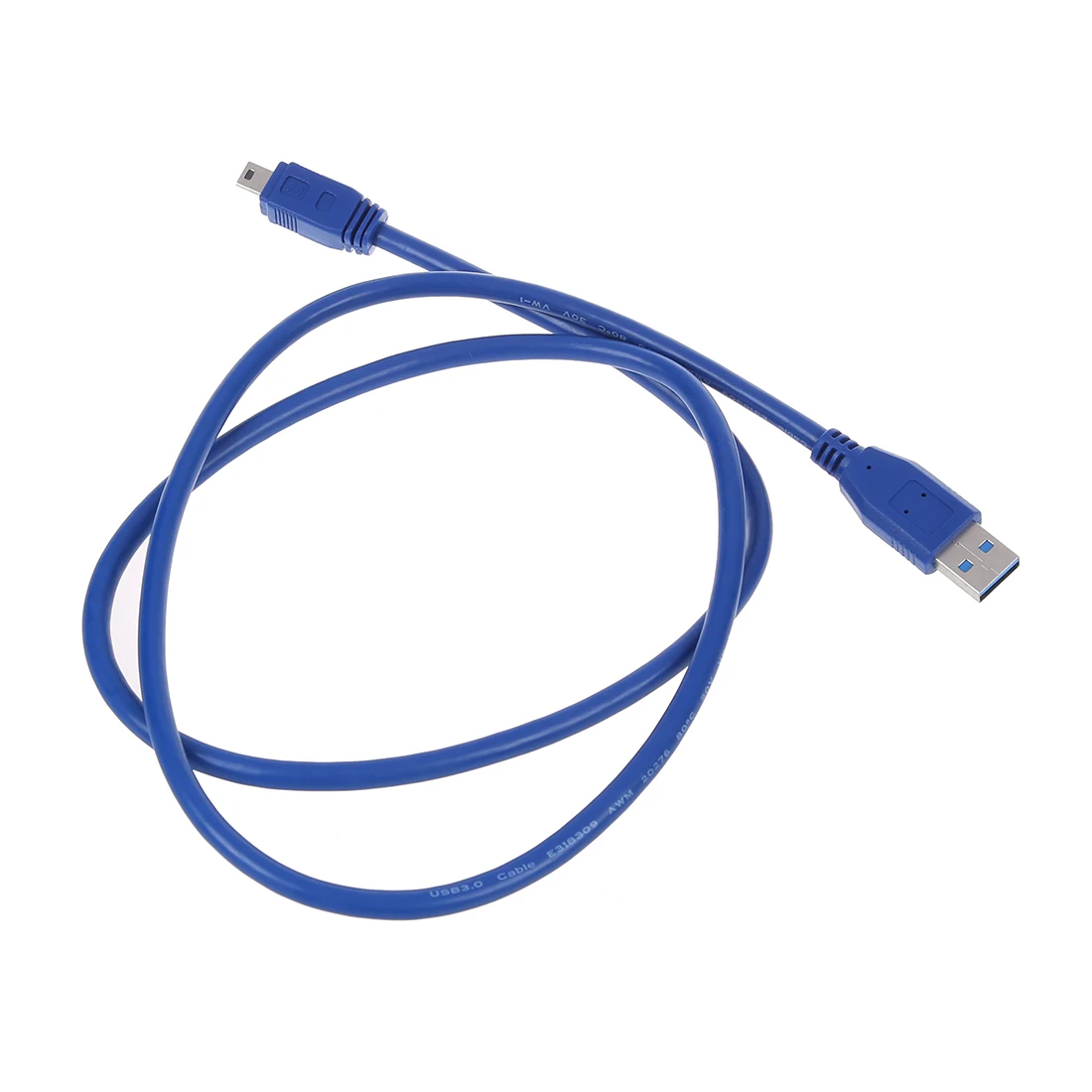 Синий Суперскоростной USB 3 0 тип A штекер мини B 10 контактный кабель-адаптер |
