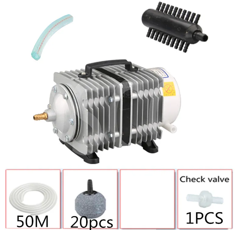 SUNSUSN ACO016 A SET 450л/мин 520 Вт SUNSUN ACO-016 ACO016 электромагнитный воздушный компрессор, воздушный насос для аквариума аквакультуры - Цвет: SUNSUSN ACO016 A SET