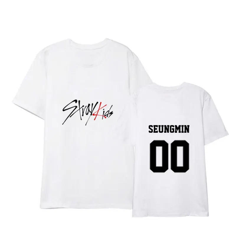 Allkpoper KPOP/футболка straykids, футболка с надписью «HYUNJIN», CHANGBIN, футболки SEUNGMIN, топы