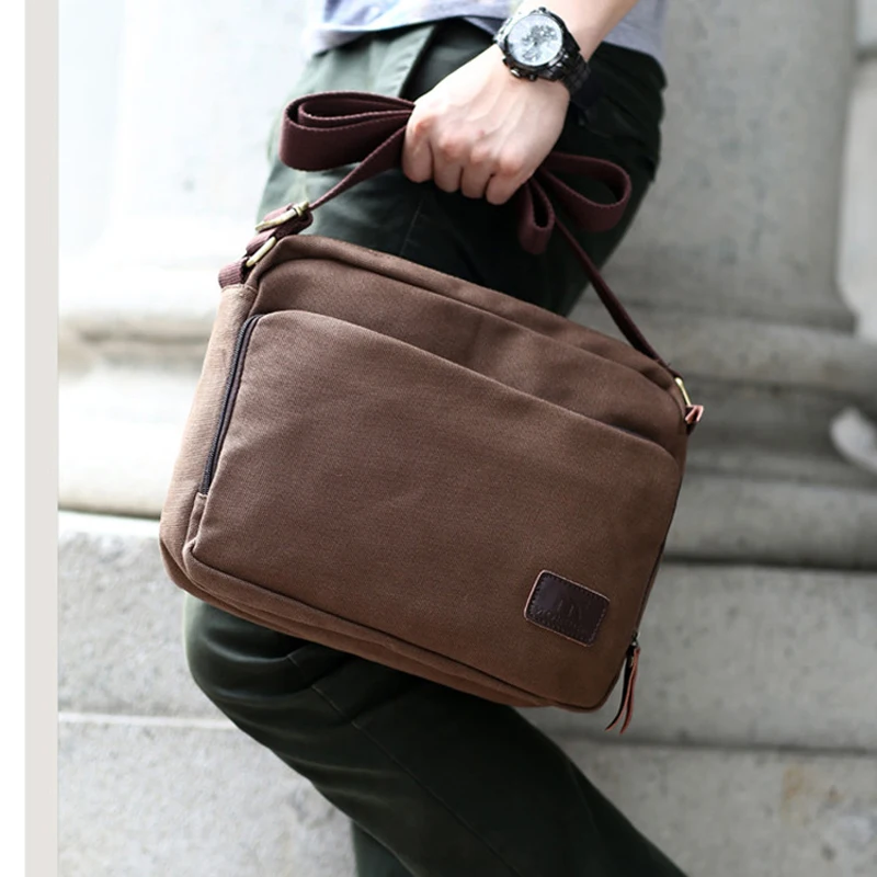 Мужская повседневная Холщовая Сумка мужская сумка-мессенджер деловая сумка