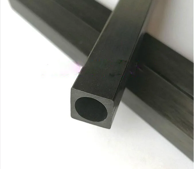 2 шт 3k Углеродное волокно снаружи квадратный внутренний круг труба 4X4X3X500mm|Шлемы| |