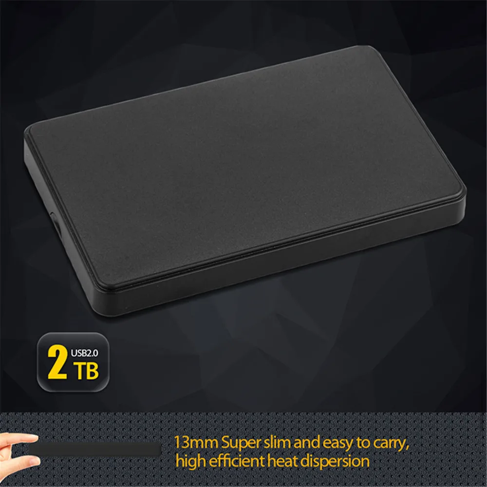 MEMTEQ HDD Enclosure 2.5 inch USB 2.0 2TB SATA Hard Disk Drive External Case Box for Laptop PC Notebook Black | Компьютеры и офис