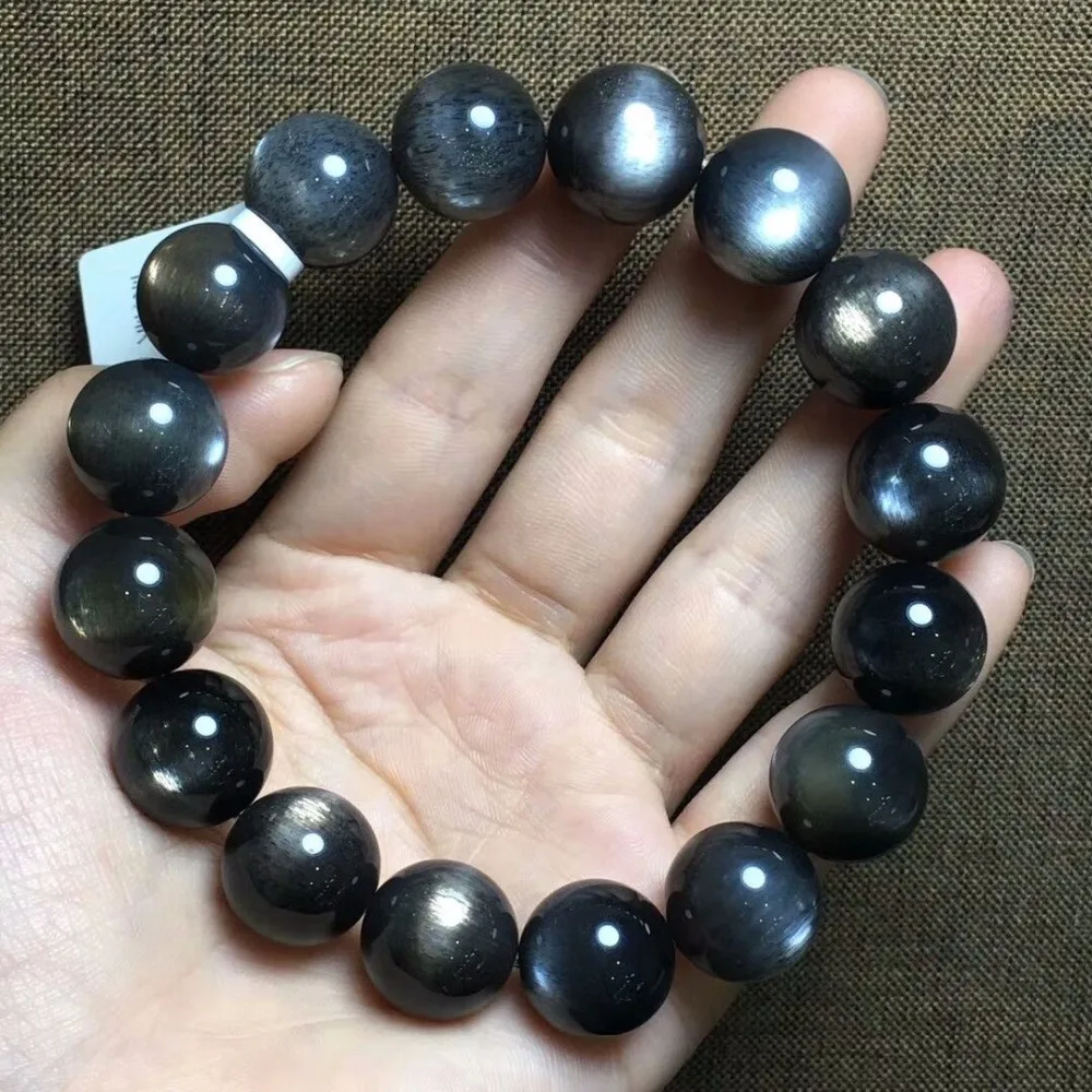 Браслеты из натурального лунного камня для мужчин и женщин Стрейчевые