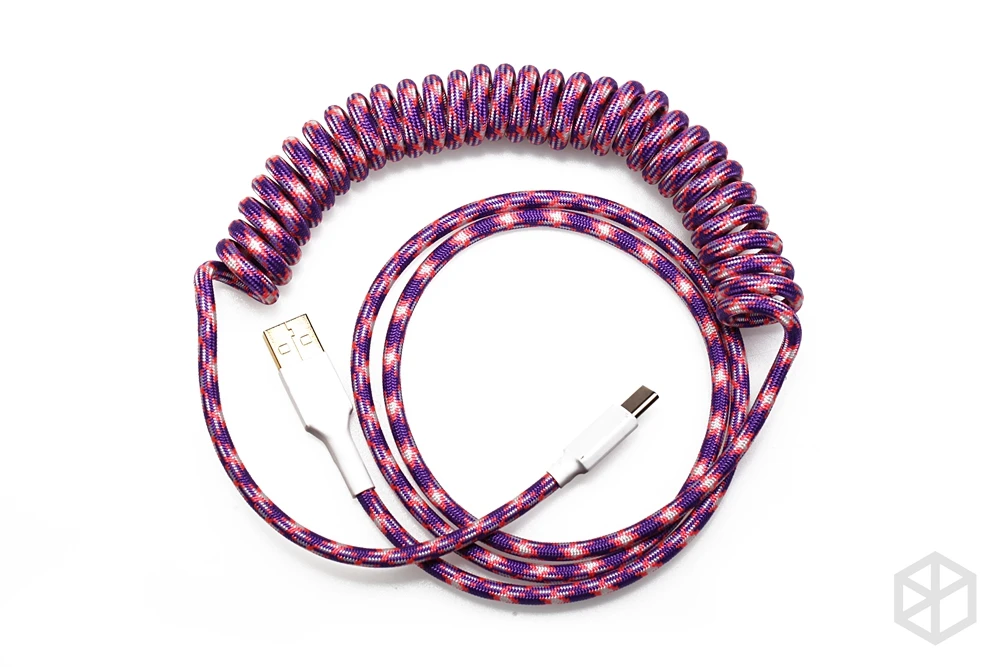 Нейлоновый usb c порт спиральный кабель провод механическая клавиатура GH60 USB кабель Тип c USB порт для покера 2 GH60 Комплект клавиатуры DIY