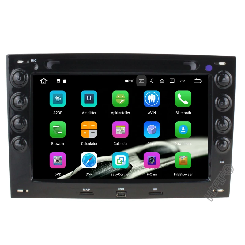 Автомобильный DVD радиоплеер IPS 4G + 64G Android 10 для Renault Megane 2 ii 2006 2007 2008 2009 2010 с BT Wifi