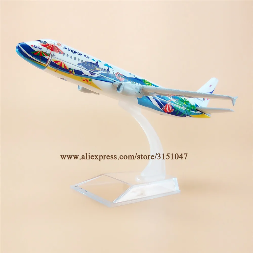 Тайские авиалинии Air Airbus 320 A320 Airways модель самолета с подставкой 16 см сплав Металл