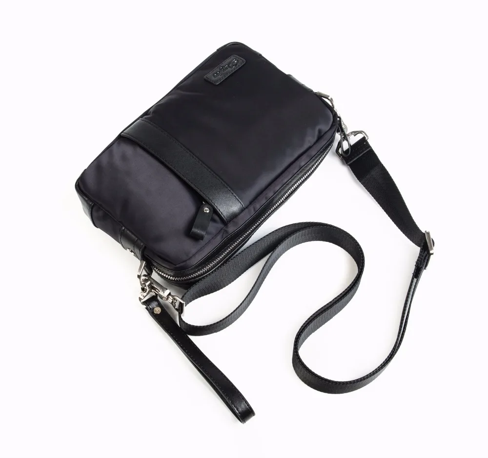 Danjue Новая мода маленький черный Оксфорд браслет кошельки человек молния с