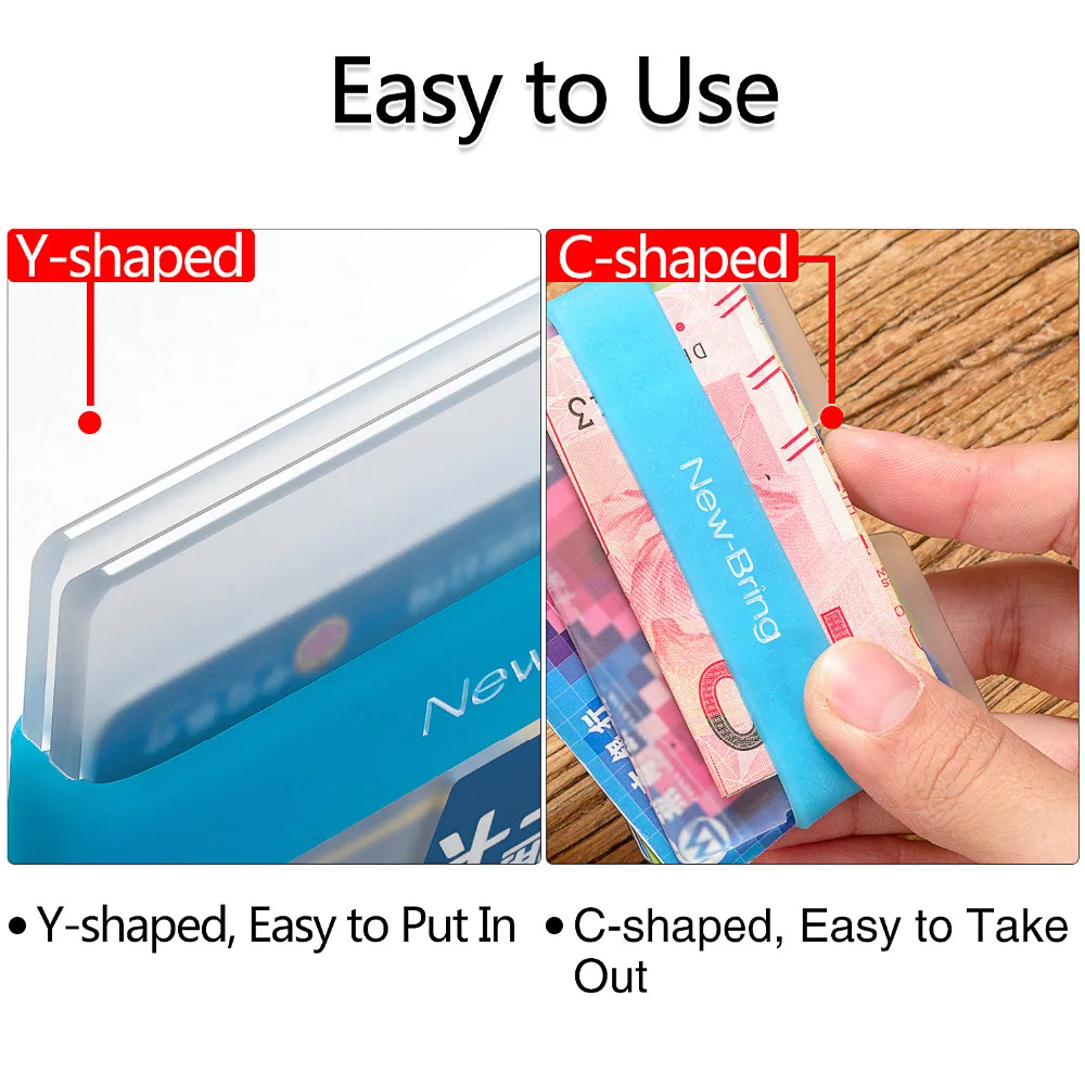NewBring мини держатель для карт девушек и женщин с флуоресцентным деловым
