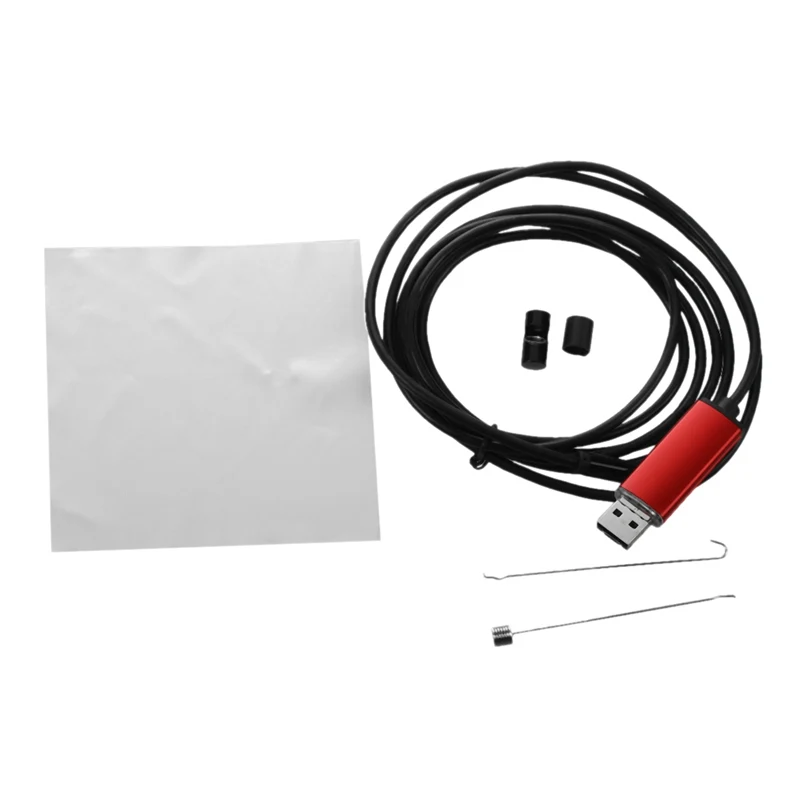 Водонепроницаемый 7 мм 6LED Android мобильных телефонов эндоскопа 2 м красный|Камеры