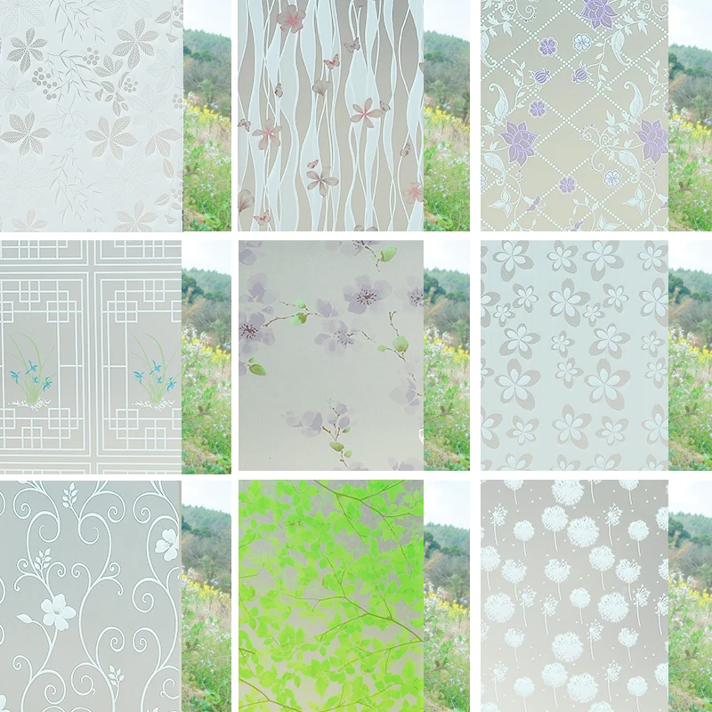 Пленка на окна 60 см непрозрачная матовая декоративная пленка ПВХ статическая