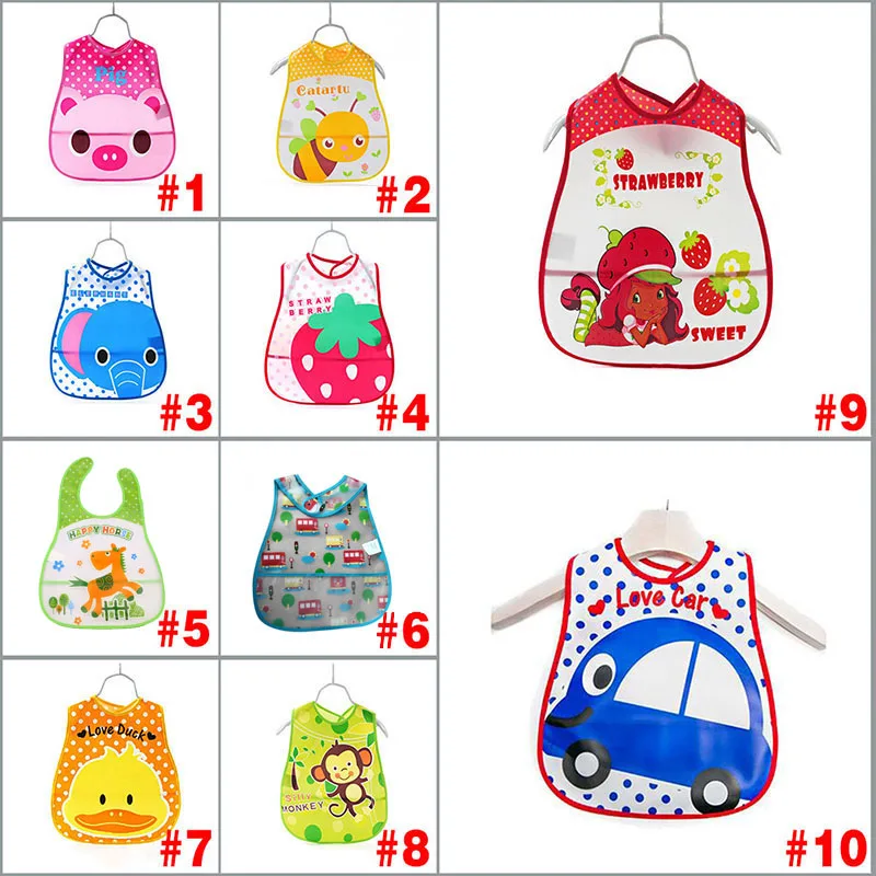 Лидер продаж Детские милые Водонепроницаемые силиконовые нагрудники из ЭВА с