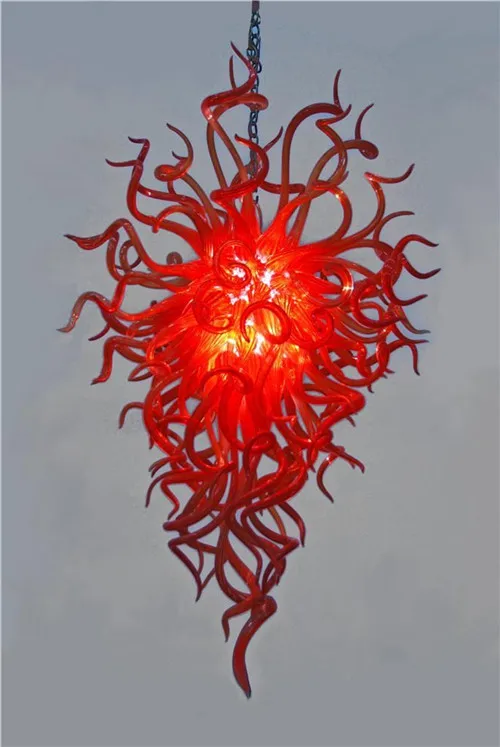 Free Shipping Red Murano Glass Wedding Decoration Chain Chandelier | Лампы и освещение